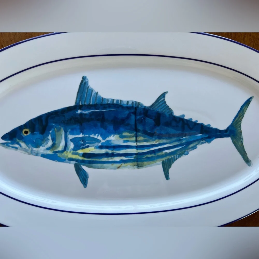 Williams Sonoma “Le Mer” fish serving platter by Marc Lacaze - Picture 5 of 6